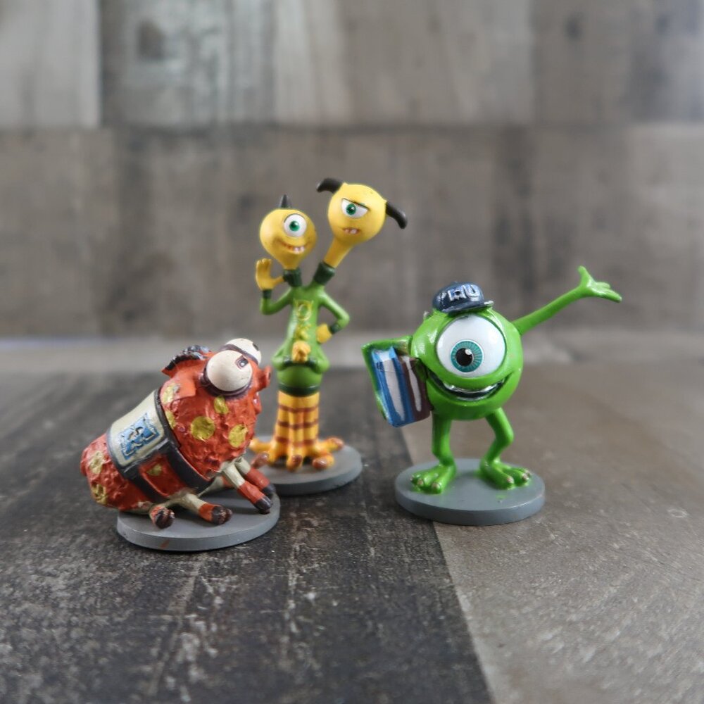 Pixar Disney Store Monsters University Inc Terry Archie Pig Mike Toy Figure